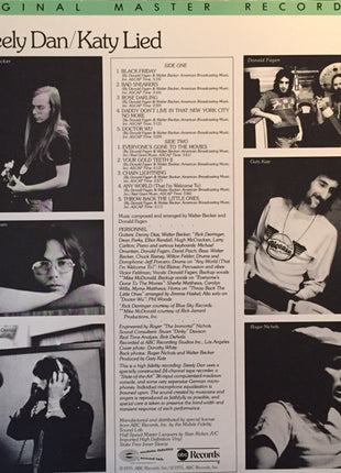 Steely Dan : Katy Lied (LP, Album, Ltd, RE, RM)