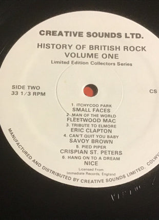 Various : History Of British Rock Volume One (LP, Comp, Ltd, Bla)