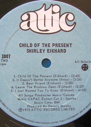 Shirley Eikhard : Child Of The Present (LP, Album)