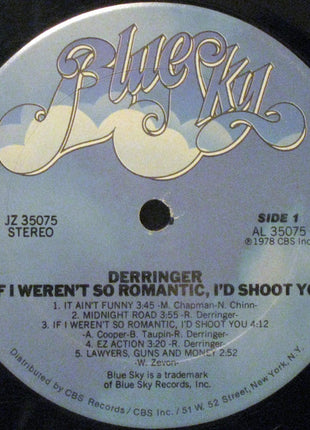 Derringer (2) : If I Weren't So Romantic, I'd Shoot You (LP, Album)