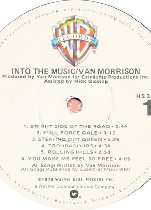 Van Morrison : Into The Music (LP, Album, Win)