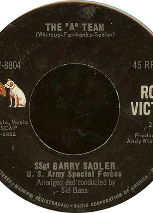 Barry Sadler : The "A" Team / An Empty Glass (7")