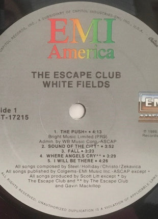 The Escape Club : White Fields (LP, Album, All)
