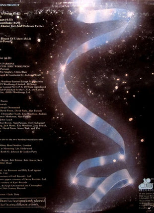 The Alan Parsons Project : Tales Of Mystery And Imagination (LP, Album, RE, San)