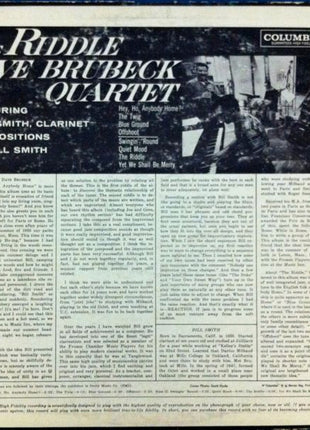 The Dave Brubeck Quartet ,Featuring William O. Smith : The Riddle (LP, Album, Mono, Bri)
