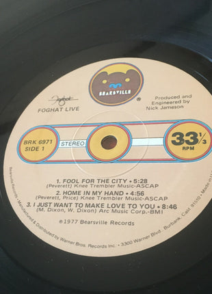 Foghat : Live (LP, Album, RE, Jac)
