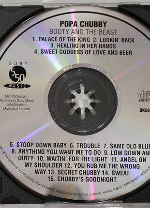 Popa Chubby : Booty And The Beast (CD, Album)