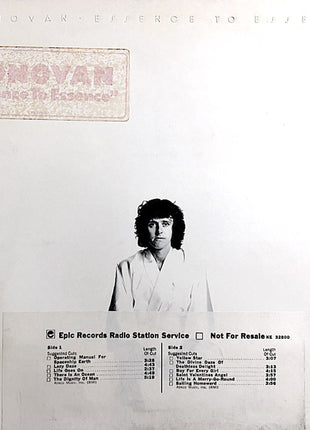 Donovan : Essence To Essence (LP, Album, San)