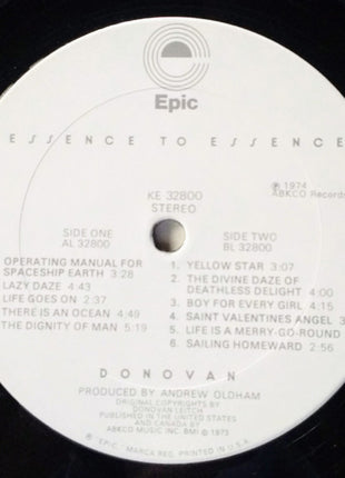 Donovan : Essence To Essence (LP, Album, San)