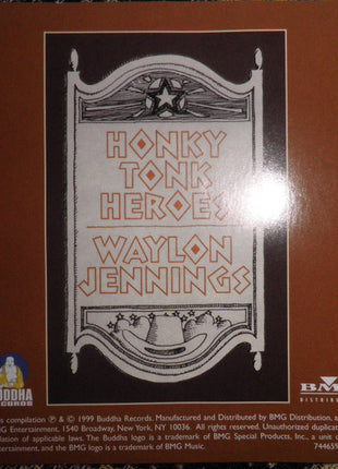 Waylon Jennings : Honky Tonk Heroes (CD, Album, RE, RM)