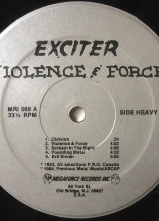 Exciter : Violence & Force (LP, Album)