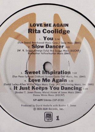 Rita Coolidge : Love Me Again (LP, Album, Ter)