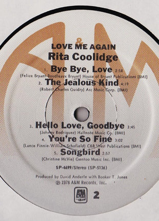 Rita Coolidge : Love Me Again (LP, Album, Ter)