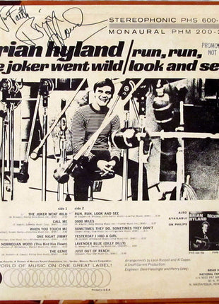 Brian Hyland : The Joker Went Wild / Run, Run, Look And See (LP, Album, Mono)