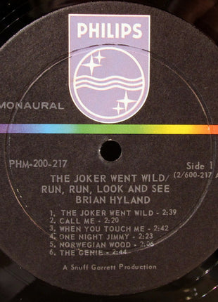 Brian Hyland : The Joker Went Wild / Run, Run, Look And See (LP, Album, Mono)