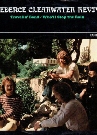 Creedence Clearwater Revival : Travelin' Band / Who'll Stop The Rain (7", Single, Roc)