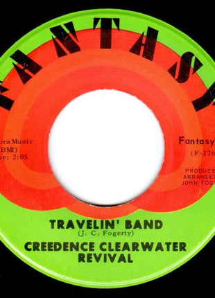 Creedence Clearwater Revival : Travelin' Band / Who'll Stop The Rain (7", Single, Roc)