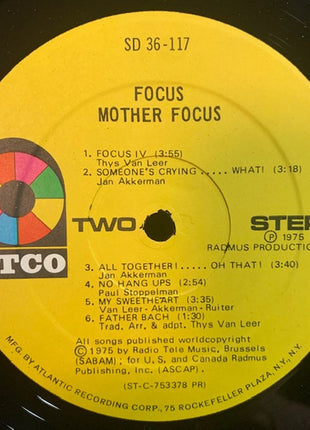 Focus (2) : Mother Focus (LP, Album, PR )