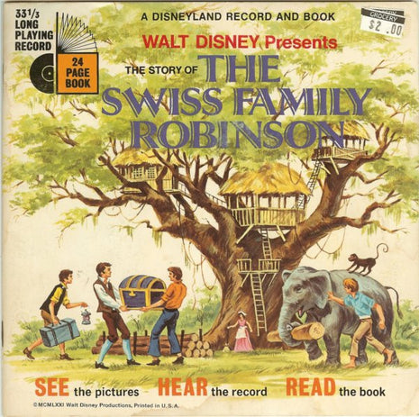 Unknown Artist : Walt Disney Presents The Story Of The Swiss Family Robinson (7")