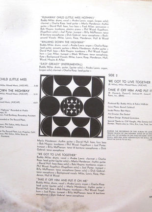 Buddy Miles : We Got To Live Together (LP, Album, Gat)