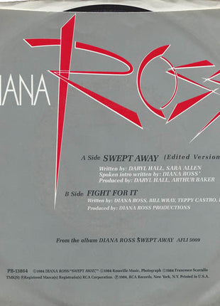 Diana Ross : Swept Away (7", Single, Styrene, Ind)