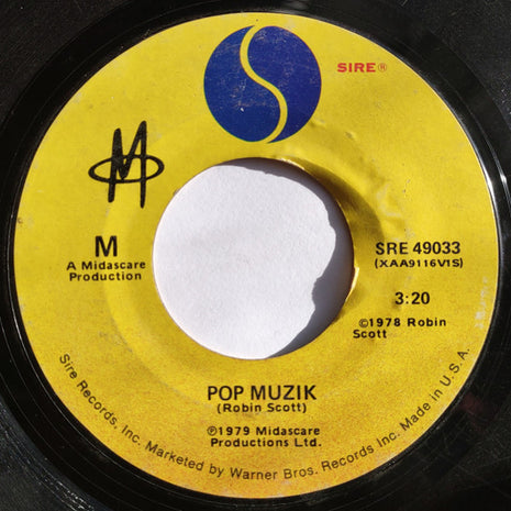 M (2) : Pop Muzik (7", Styrene, Mon)