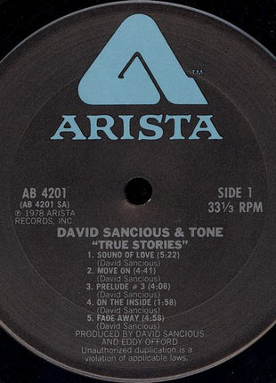 David Sancious & Tone* : True Stories (LP, Album, Ter)