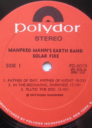 Manfred Mann's Earth Band : Solar Fire (LP, Album)
