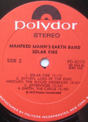 Manfred Mann's Earth Band : Solar Fire (LP, Album)