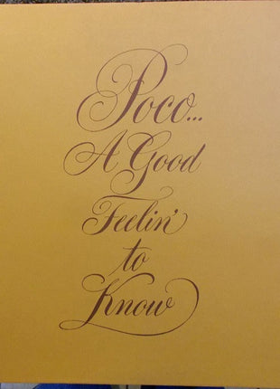 Poco (3) : A Good Feelin' To Know (LP, Album, Pit)
