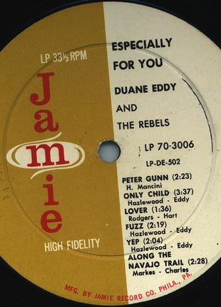 Duane Eddy And The Rebels : Especially For You (LP, Album, Mono)