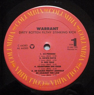 Warrant : Dirty Rotten Filthy Stinking Rich (LP, Album)