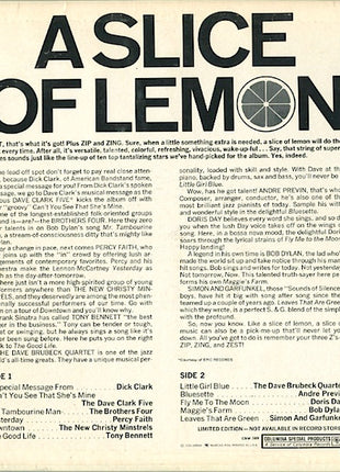 Various : A Slice Of Lemon (LP, Comp, Mono, Ltd)