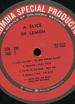 Various : A Slice Of Lemon (LP, Comp, Mono, Ltd)