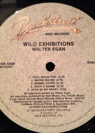 Walter Egan : Wild Exhibitions (LP, Album)