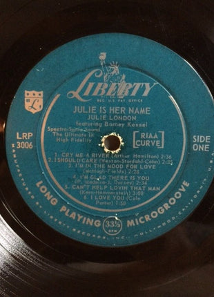 Julie London : Julie Is Her Name (LP, Album, Mono, RP)