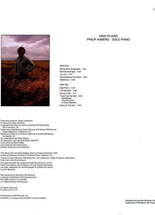 Philip Aaberg : High Plains (LP, Album, EMW)