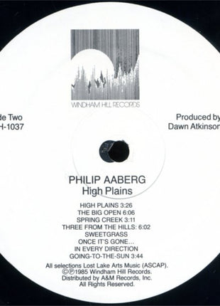 Philip Aaberg : High Plains (LP, Album, EMW)