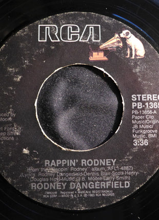 Rodney Dangerfield : Rappin' Rodney / Funiculi, Funicula (7", Styrene, Ind)