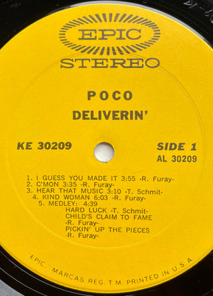 Poco (3) : Deliverin' (LP, Album, Pit)