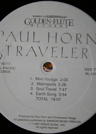 Paul Horn With Christopher Hedge : Traveler (LP, Album)