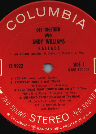 Andy Williams : Get Together With Andy Williams (LP, Album, San)
