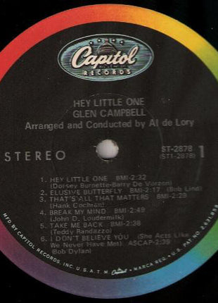 Glen Campbell : Hey, Little One (LP, Album, Scr)