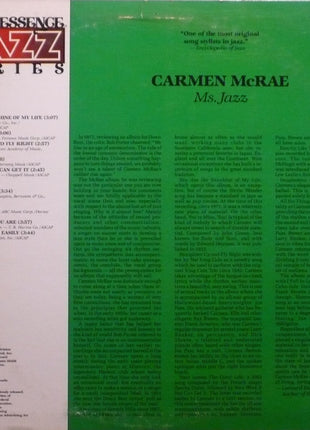 Carmen McRae : Ms. Jazz (LP, Comp)