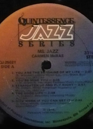 Carmen McRae : Ms. Jazz (LP, Comp)
