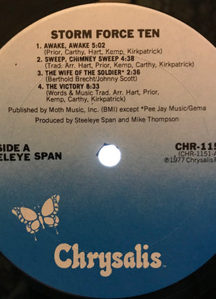 Steeleye Span : Storm Force Ten (LP, Album, San)