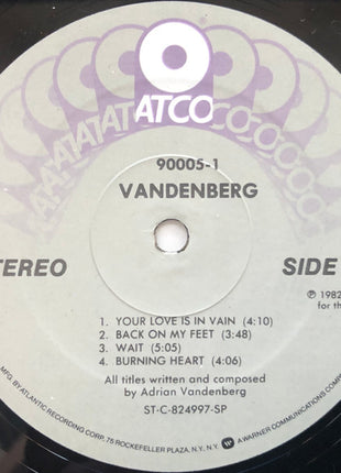 Vandenberg : Vandenberg (LP, Album, Spe)