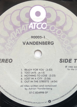 Vandenberg : Vandenberg (LP, Album, Spe)