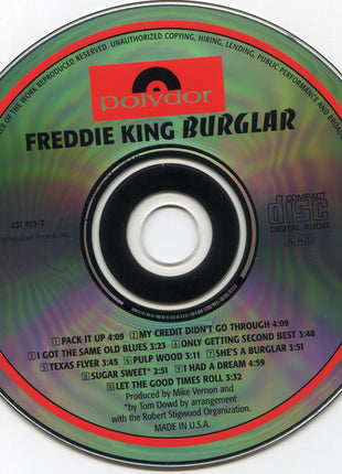 Freddie King : Burglar (CD, Album, RE)