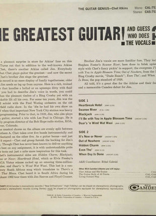 Chet Atkins : The Guitar Genius (LP, Album, RE)